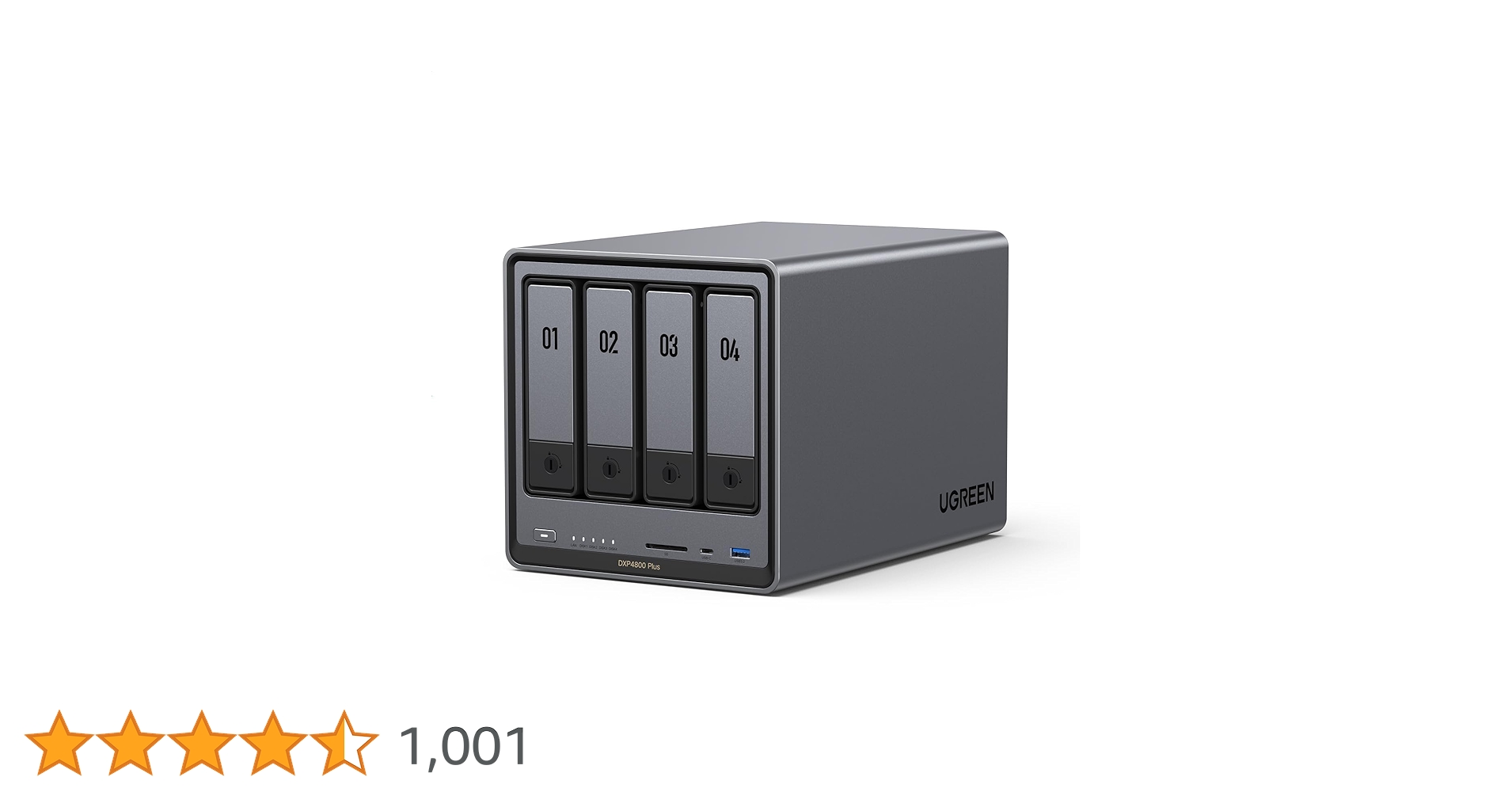 Amazon.co.jp: UGREEN NASync DXP4800 Plus 4ベイデスクトップNAS